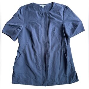 COS Navy Short Sleeve Zipped Jacket Size 8